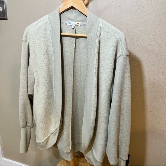 ✨C&C California Grey knit cocoon cardigan, size small - Picture 4 of 11